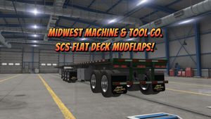 Midwest Machine &amp; Tool Co. Mudflaps for the SCS Flat Deck