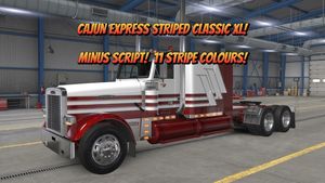 Cajun Express Skin for Ruda's Freightliner Classic XL without script
