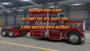 Badlands skin for Jon Ruda's Peterbilt Glider, All Cabs