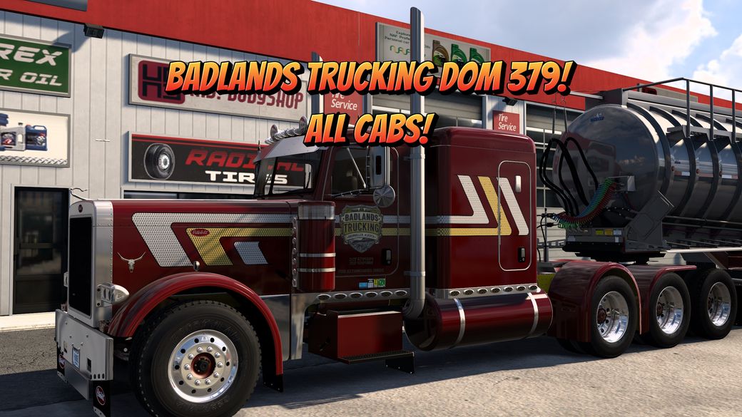 Badlands Trucking Dom's 379 Skin. All Cabs