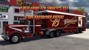 8 Beer Skins for Smarty's Peterbilt 351 and the XBS KassBoher Reefer