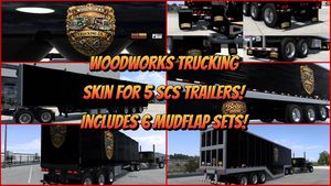 Woodworks Trucking Skin Pack for 5 SCS Trailers