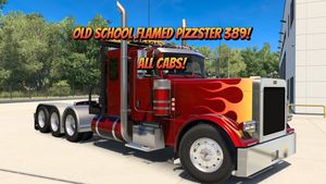 Old School Flamed Pizzster 389 Skin. All Cabs.