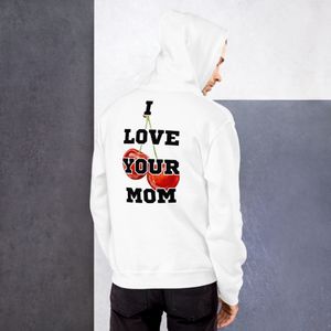Love Your Mom Hoodie (White/Pink)