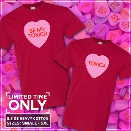 HIS &amp; HERS TOXICA T-SHIRTS (2 SHIRTS)