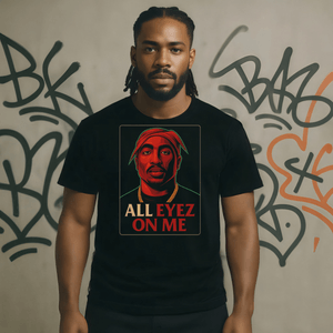 All Eyez On Me Iconic Lyric Tee | 90s West Coast Hip Hop T-Shirt
