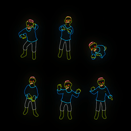 Laser animation: Zombie03 Pack