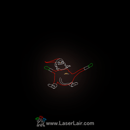 Laser animation: Santa Flair