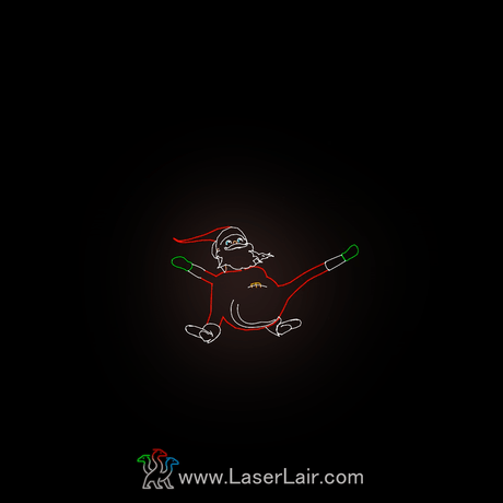 Laser animation: Santa Flair