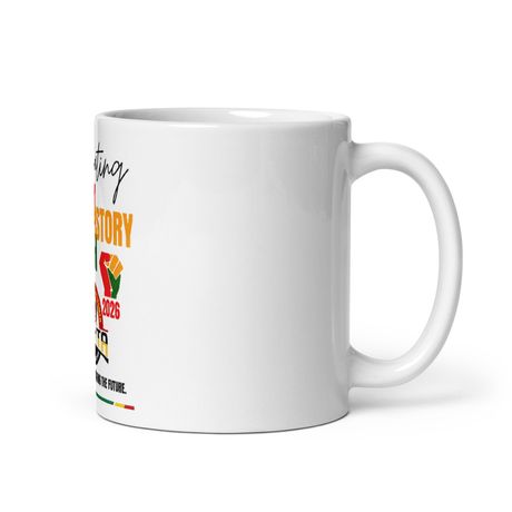 Special Edition Black History Month White Glossy Mug
