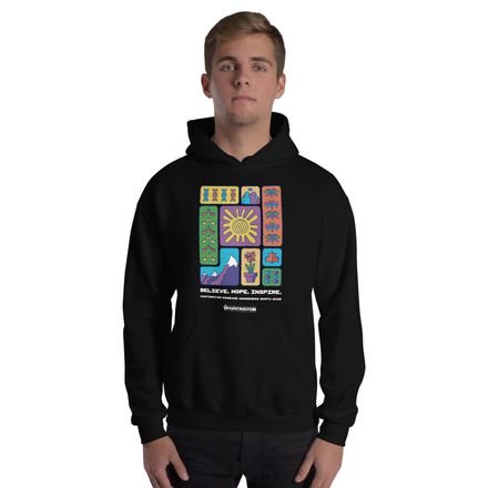 HD Awareness Month 2026 Hoodie Darker Colours