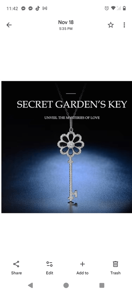 Secret Garden Key 