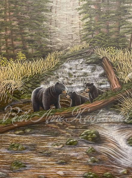 Fishing Lessons Original Oil Painting