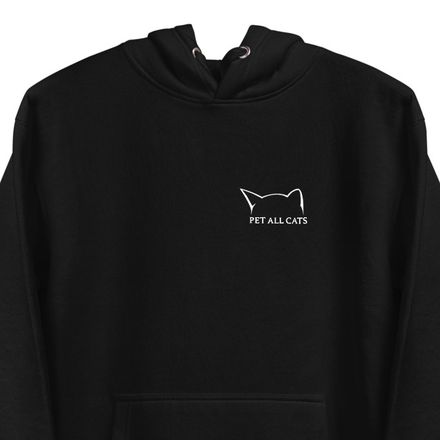 Pet All Cats Pocket Logo - Uni-Sex Hoodie