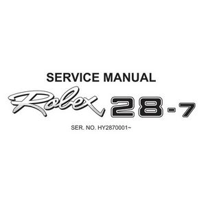 Hyundai Robex 28-7 / R28-7 Mini Excavator Repair Service Manual