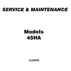 JLG 45HA Boom Lift Service and Maintenance Manual (ANSI)