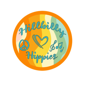  Hillbilly Hippie Stickers 5 Count/Digital Download/PNG File/Instant download and print