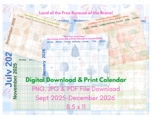 2025-2026 Pastel Calendar/Printable Download