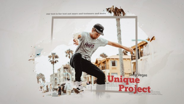 Template 3D Splash Ink Slideshow sony vegas 12 13 14 15 And Above