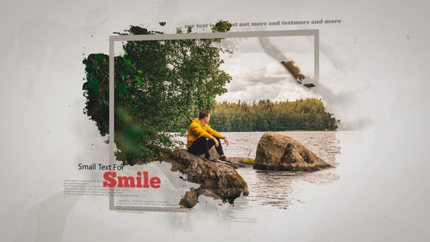 Template 3D Splash Ink Slideshow sony vegas 12 13 14 15 And Above