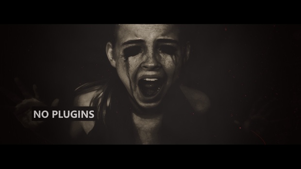 Template Horror Glitch sony vegas 12 13 14 15 And Above