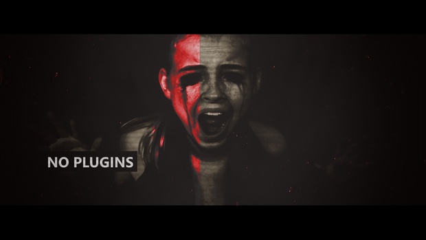 Template Horror Glitch sony vegas 12 13 14 15 And Above