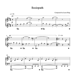 Dark Piano - Sociopath Sheet Music