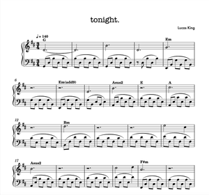 tonight Sheet Music 