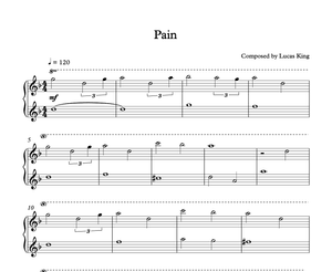 Dark Piano - Pain Sheet Music