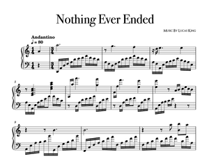 Lucas King - Nothing Ever Ended Sheet Music