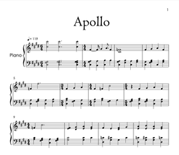 Dark Piano - Apollo Sheet Music