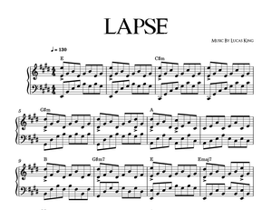 Emotional Piano Music - Lapse Sheet Music