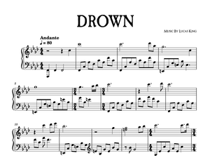 Dark Piano Music - Drown Sheet Music 