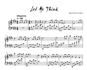 Emotional Piano Music - Let Me Think (Original Composition) Sheet Music 
