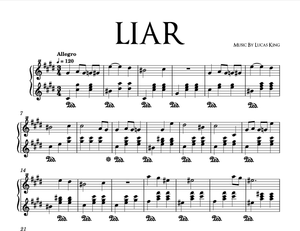 Dark Piano - Liar Sheet Music 