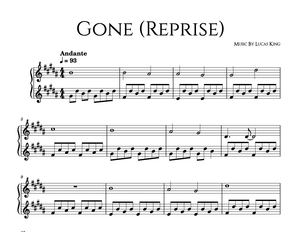 Lucas King - Gone (Reprise) Sheet Music