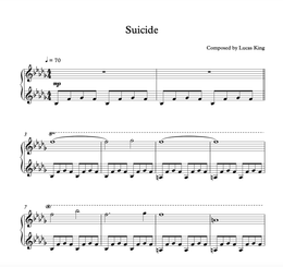 Dark Piano - Suicide Sheet Music