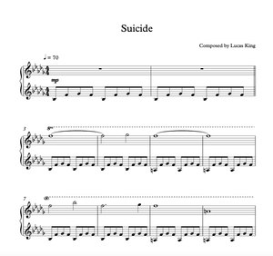 Dark Piano - Suicide Sheet Music