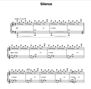 Dark Piano - Silence Sheet Music