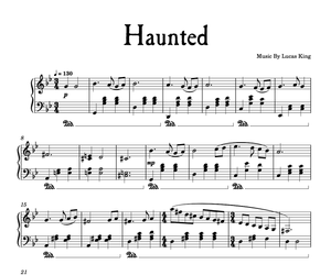 Dark Sad Piano Waltz - Haunted Sheet Music