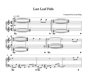 Emotional Piano Music - Last Leaf Falls Sheet Music