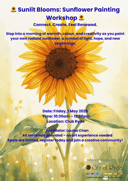 Creative Healing Art Workshop 1st May 2026