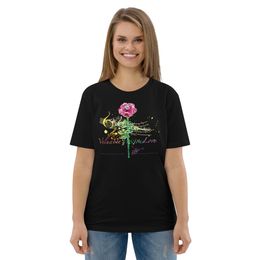 Musical Rose Organic Cotton T-Shirt