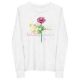 Youth Long Sleeve Musical Rose Shirt