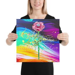 Musical Rose Forest Canvas Print 16&quot;x16&quot;