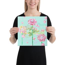Diamond Roses Canvas Print 12&quot;x12&quot;