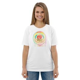 Glory Rose Painting Organic Cotton Tee