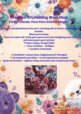 Creative Healing Art Workshop 10th May 2026