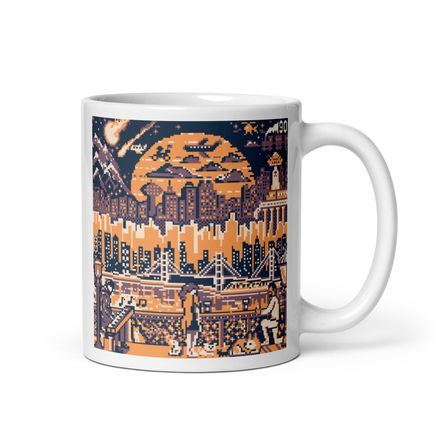 Day #90: Cityscape Mug