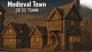 Medieval Mountain Town
